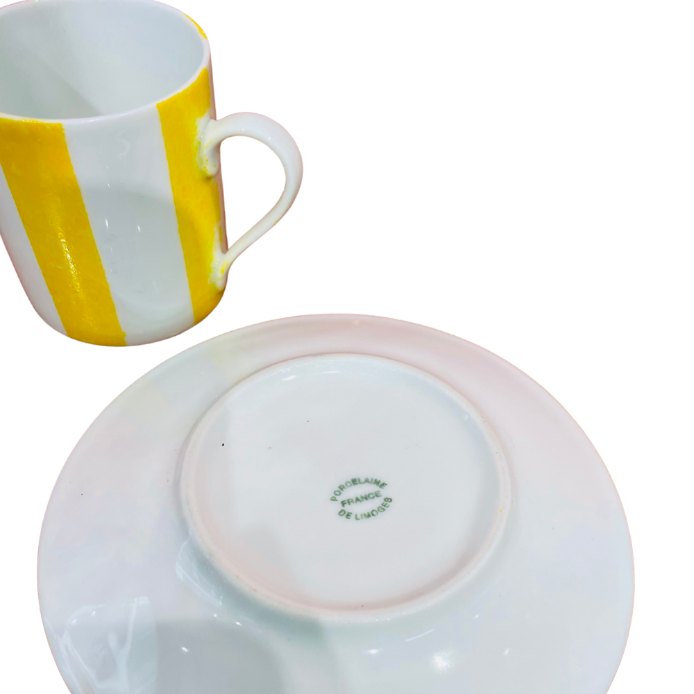 Tasses en porcelaine de Limoges
