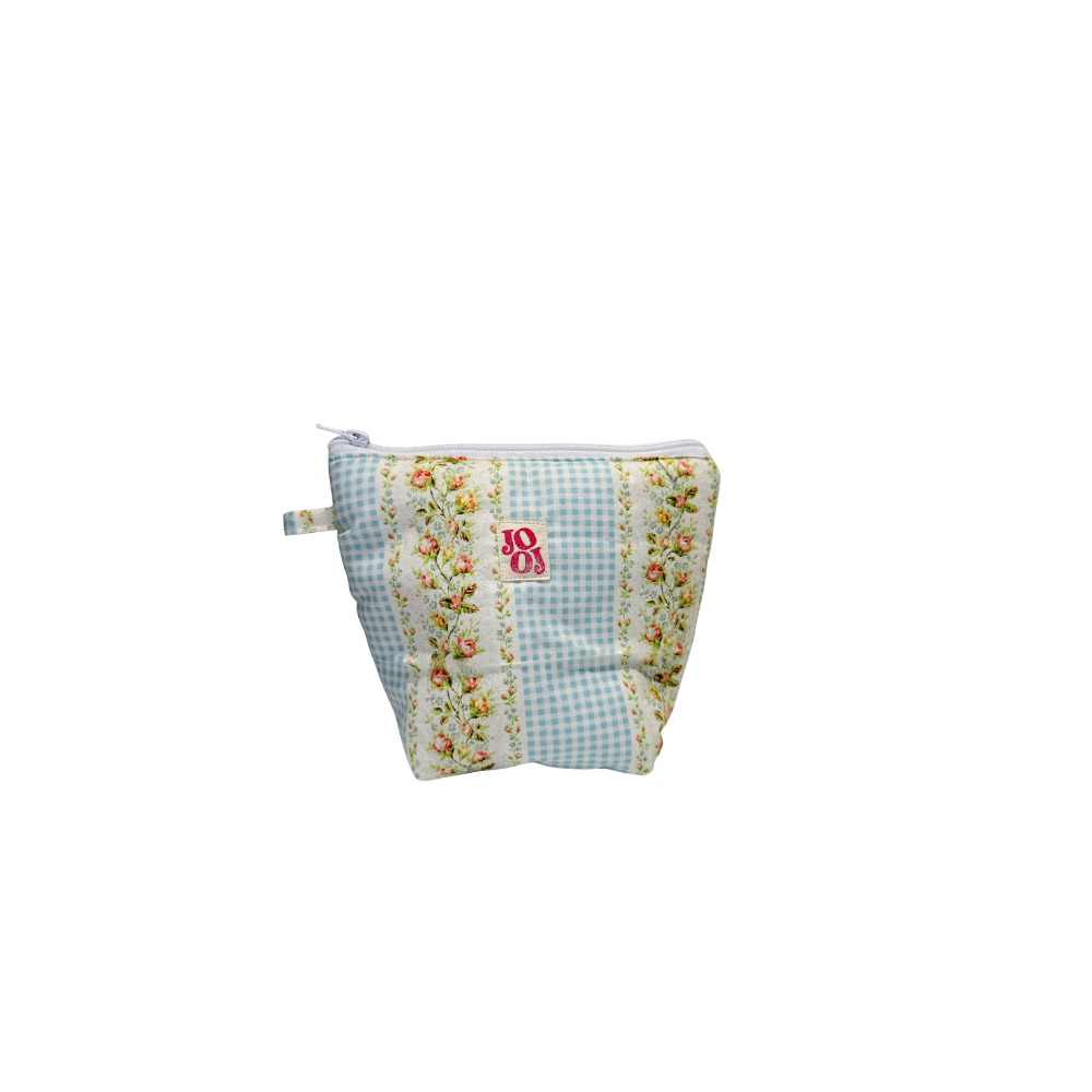 Pochass bleu vichy à motif citron