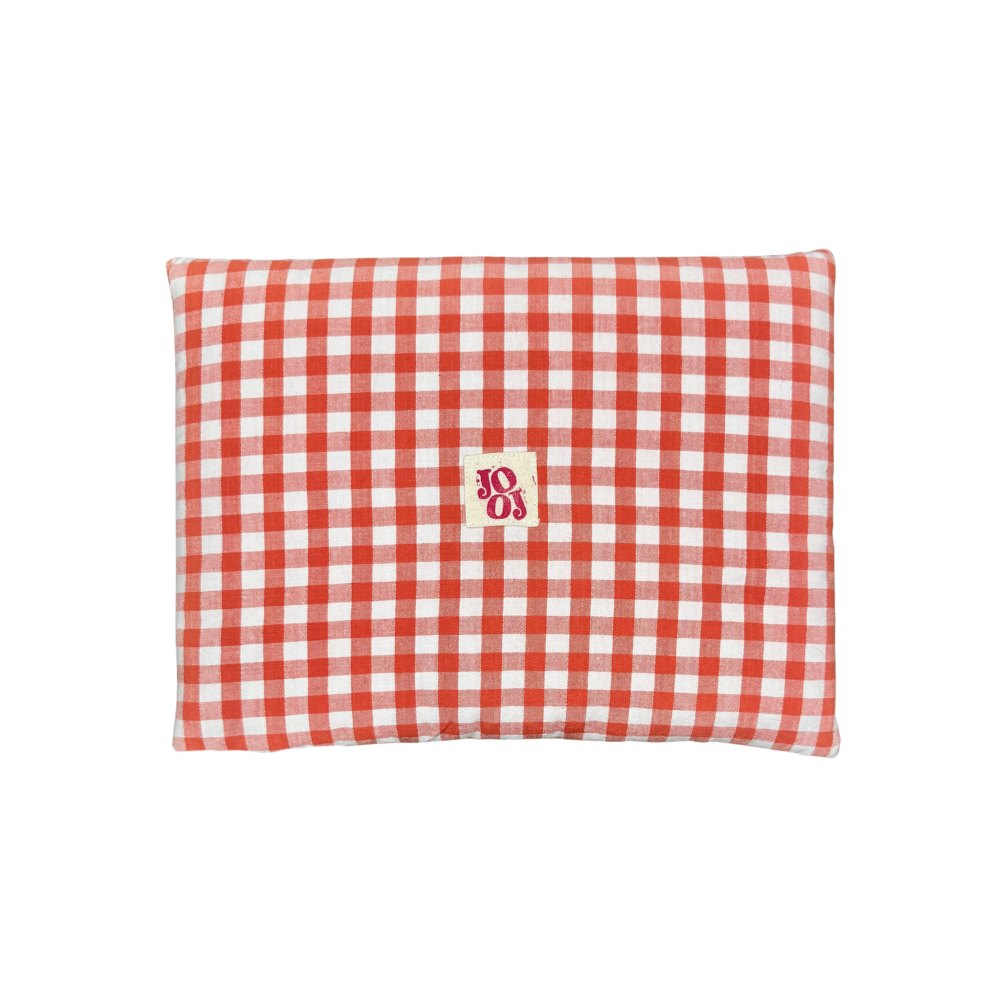 Pochette d'ordi vichy corail 💌