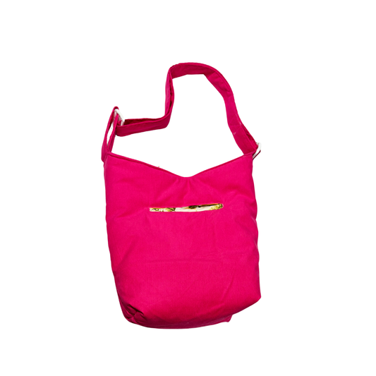 Boursass en velours rose