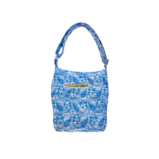 Boursass bleu baroque à citrons 3D