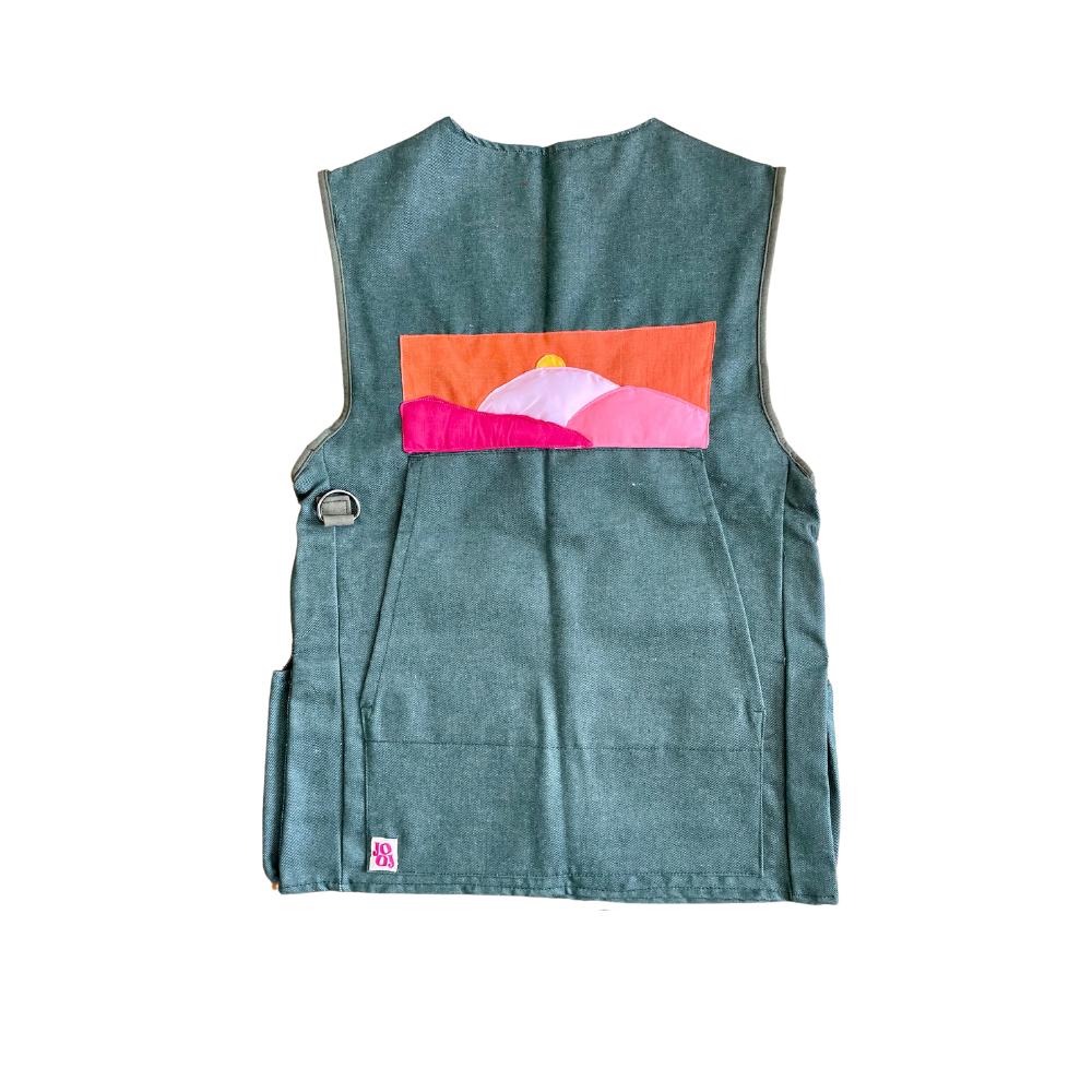 Gilet sans manche Collines au couché de soleil M / L