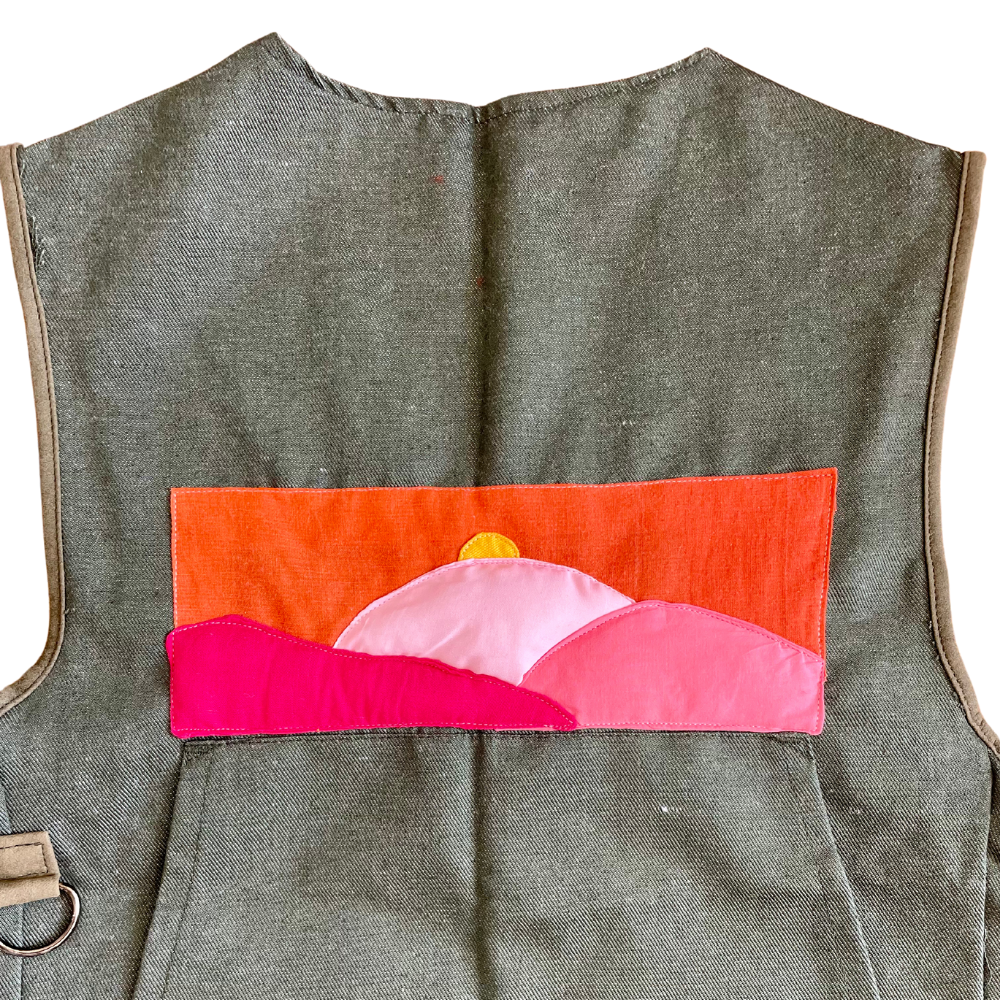 Gilet sans manche Collines au couché de soleil M / L