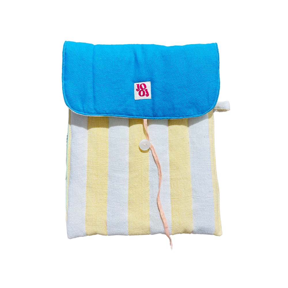 Pochass d'ordi bleu et jaune 13"