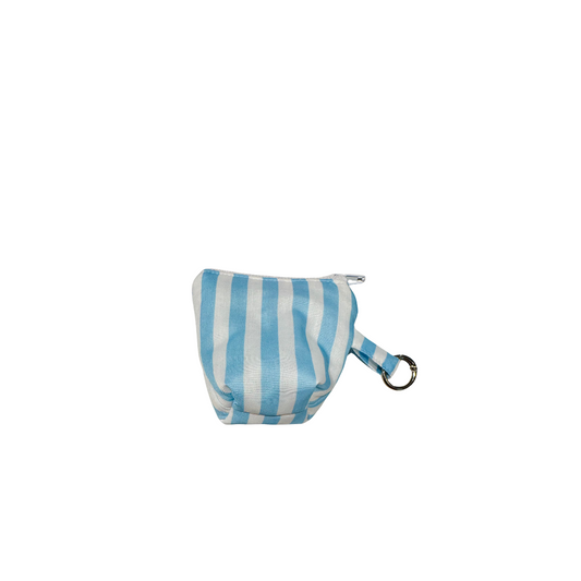 Mini pochass bleu rayée
