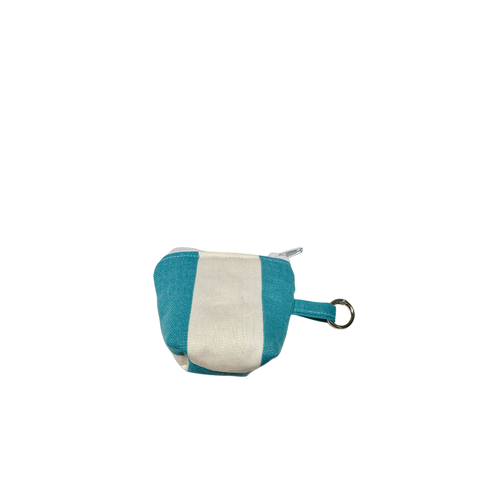Mini pochass verte rayée