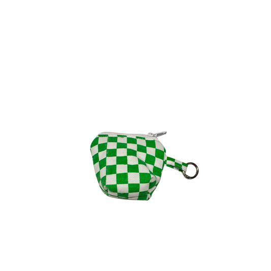 Mini pochass vert à carreaux