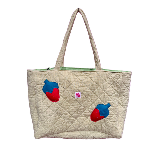 Cabass vert à fraises 3D