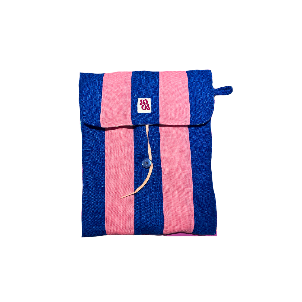 Pochass d'ordi bleu et rose 13"