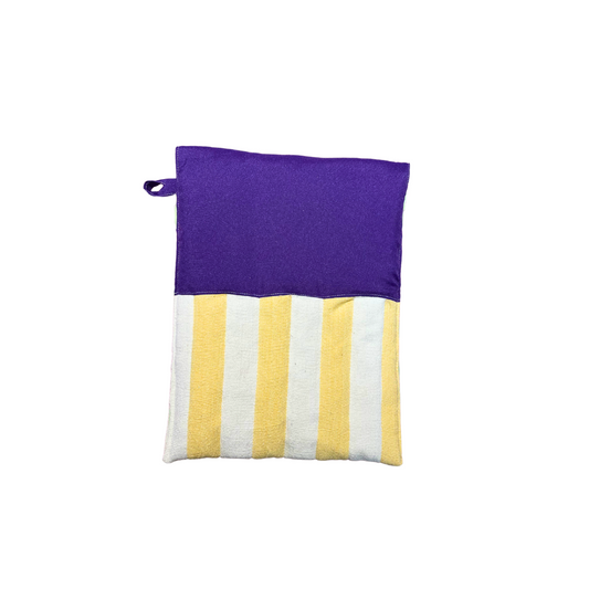 Pochass d'ordi jaune et violet 13"
