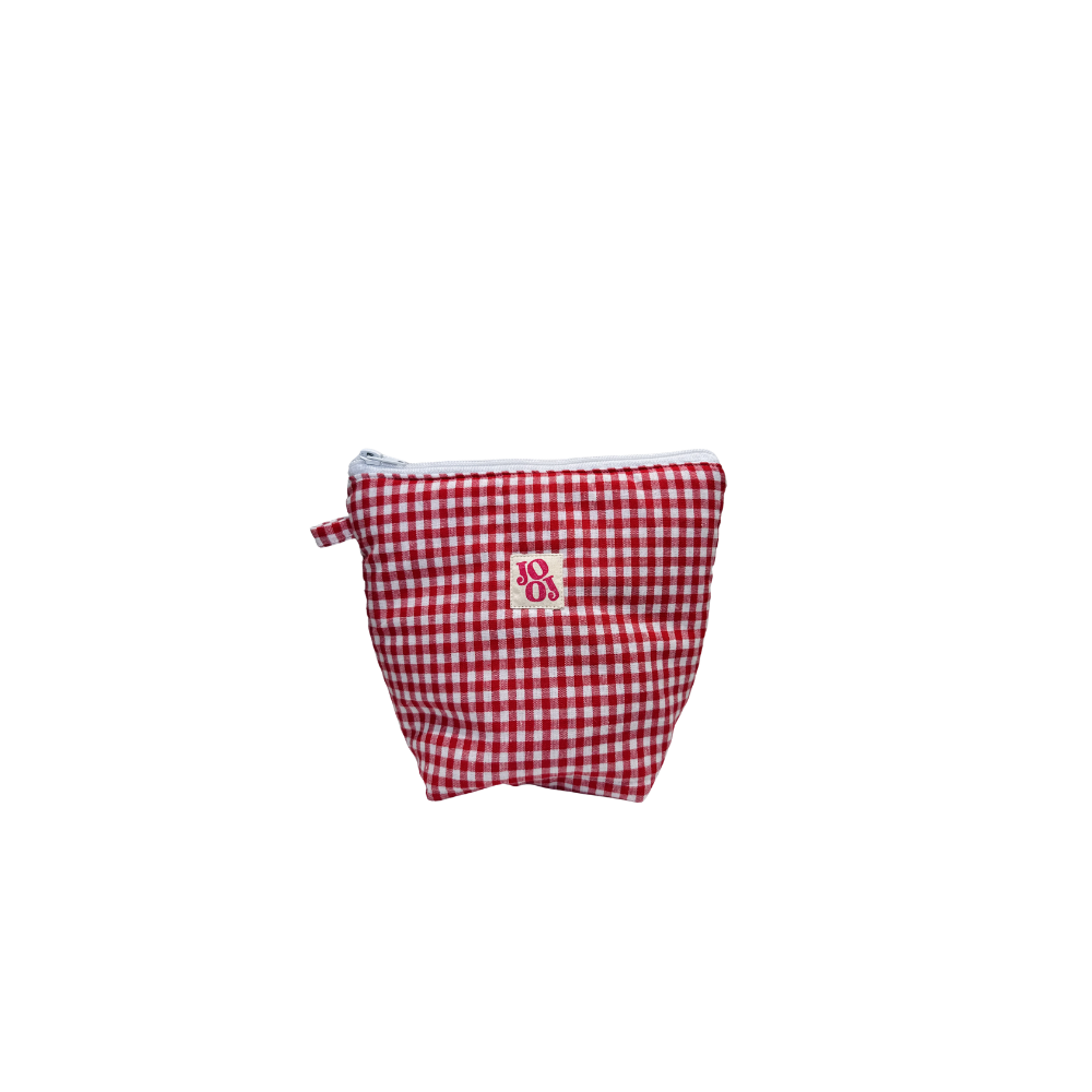 Pochass vichy rouge à motif piment