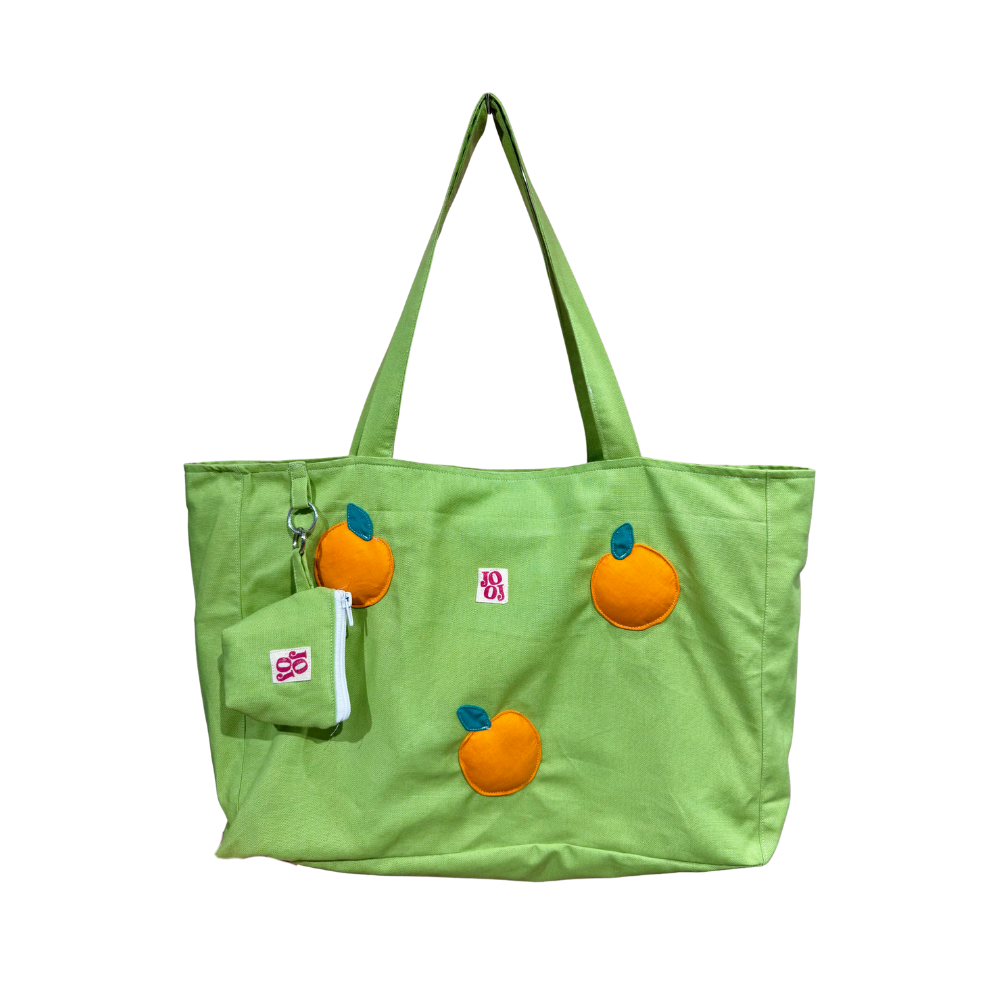 Cabass vert à oranges 3D