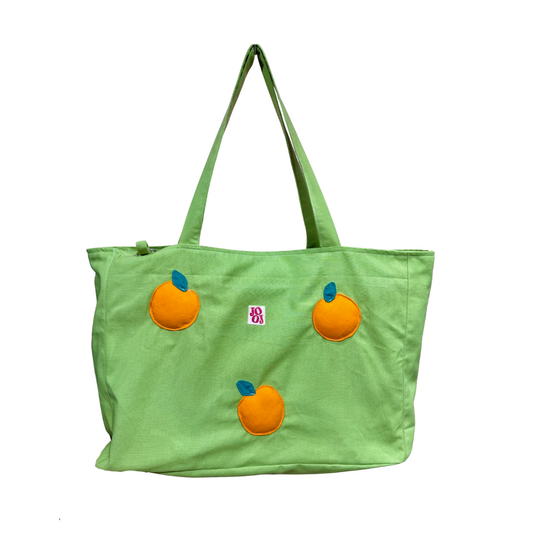 Cabass vert à oranges 3D