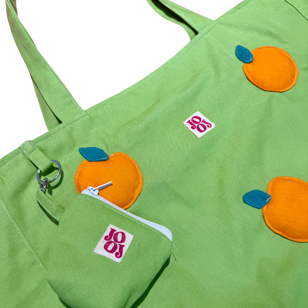 Cabass vert à oranges 3D