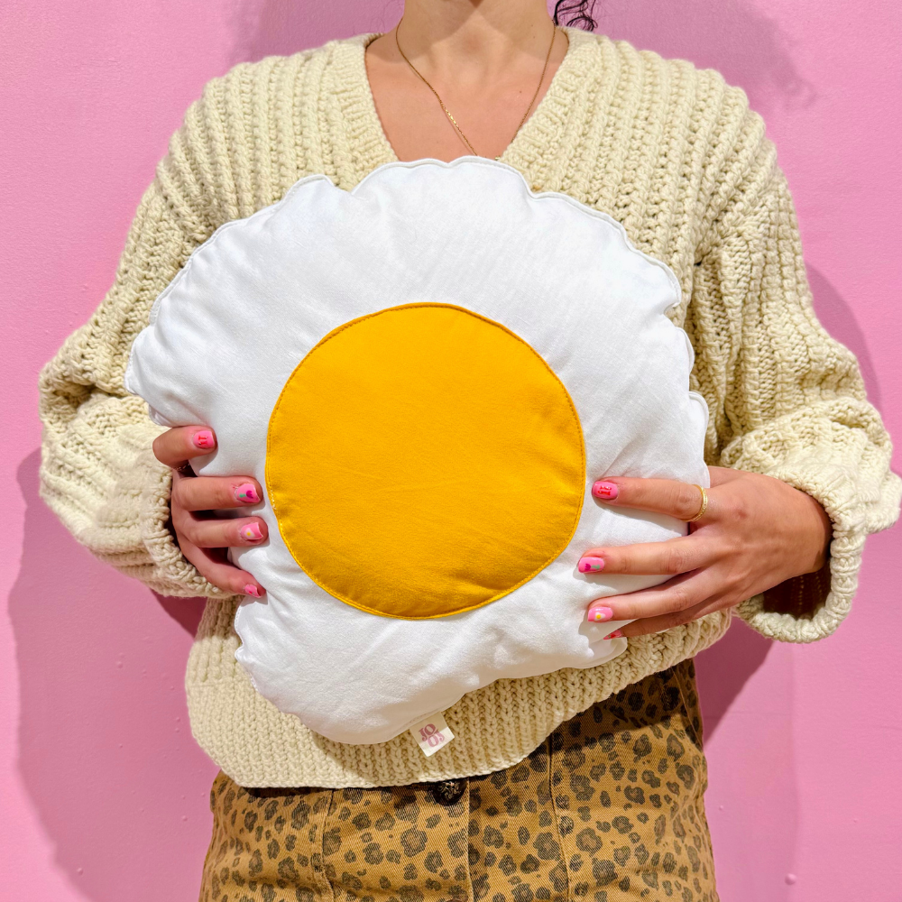 Coussin œuf au plat