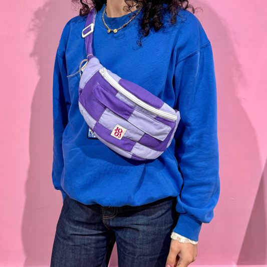 Bananass à carreaux violet et lila