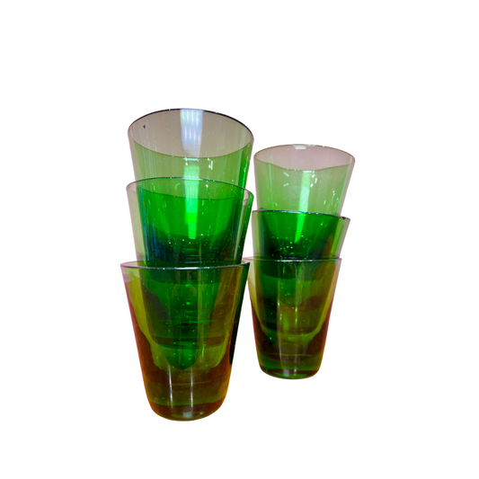 Tasse à expresso vert fumé (x6)