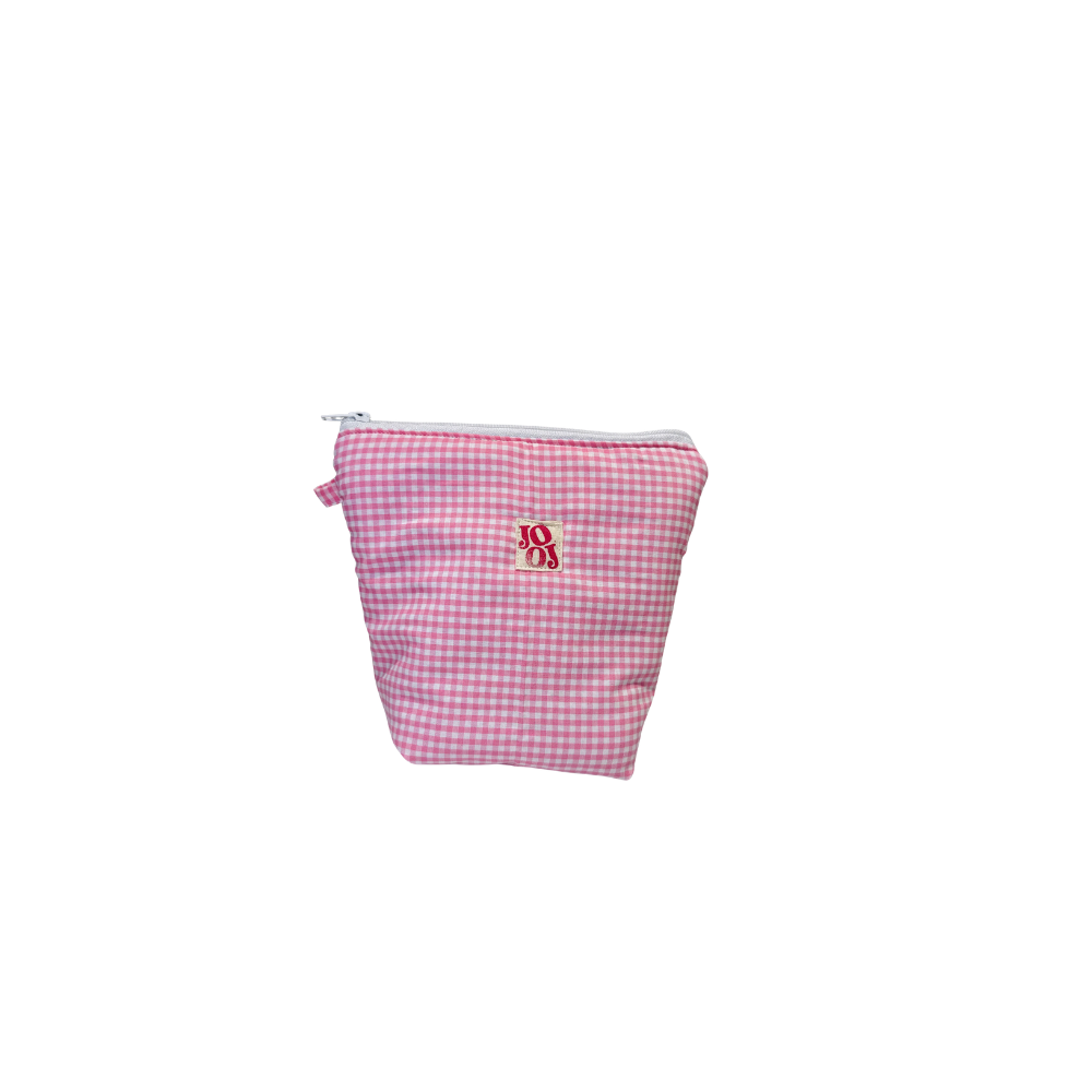 Pochass vichy rose à motif piment
