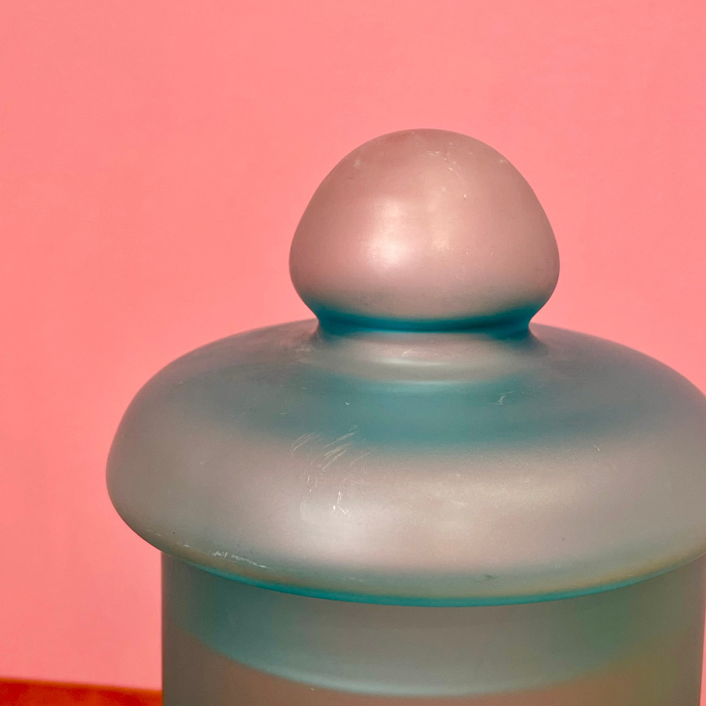 Pot d'apothicaire vintage transformé en lampe