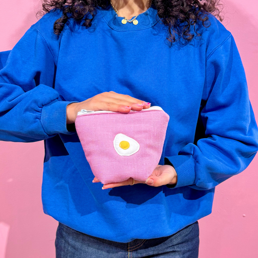 Pochass lila avec œuf au plat