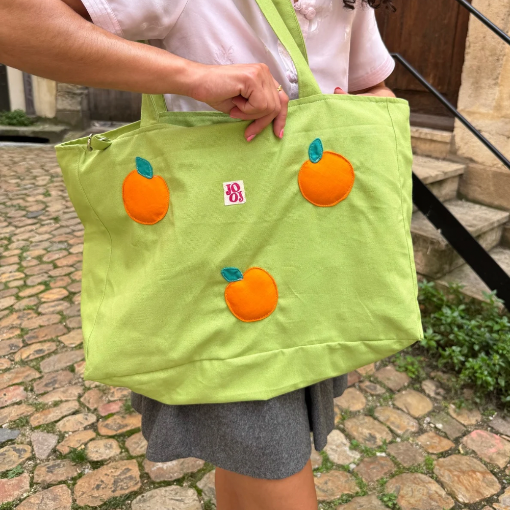 Cabass vert à oranges 3D