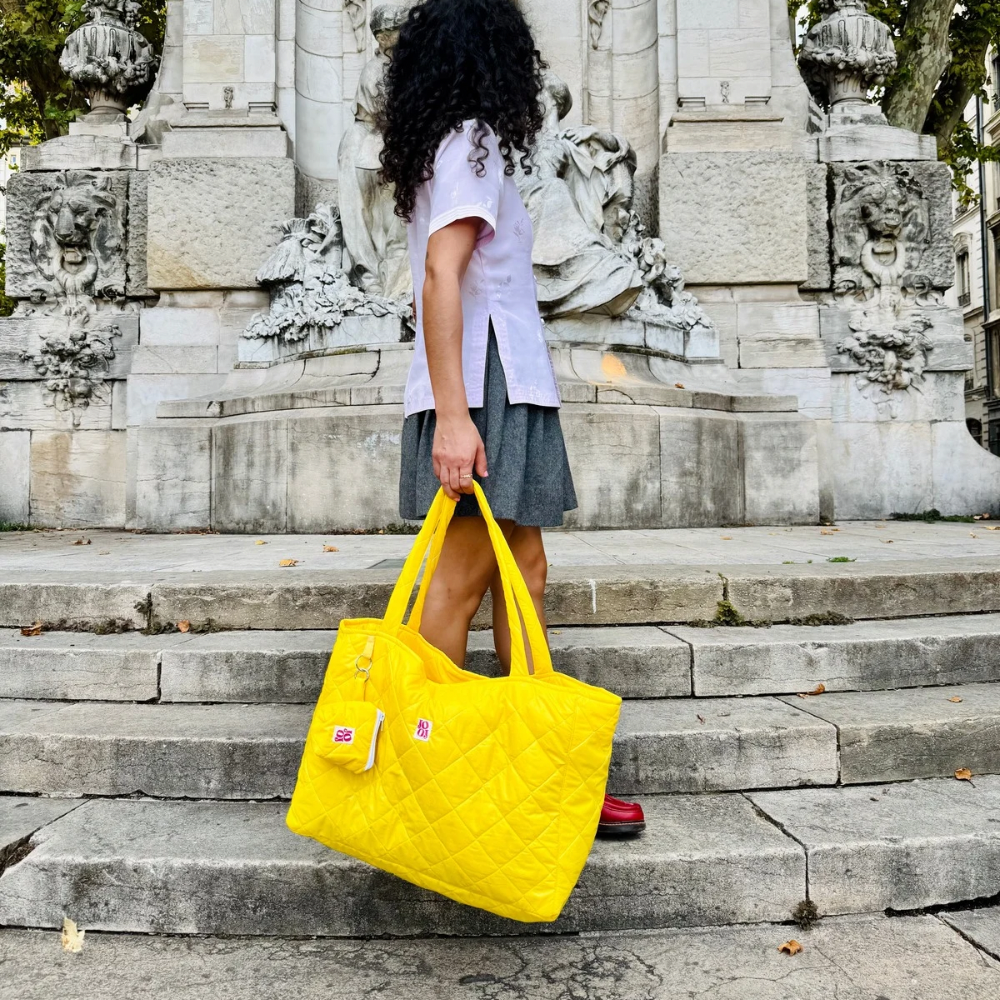 Cabass jaune matelassé