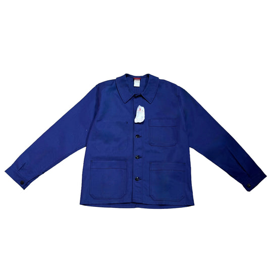 Veste bleue marine à motif vichy bleu et citrons 3D