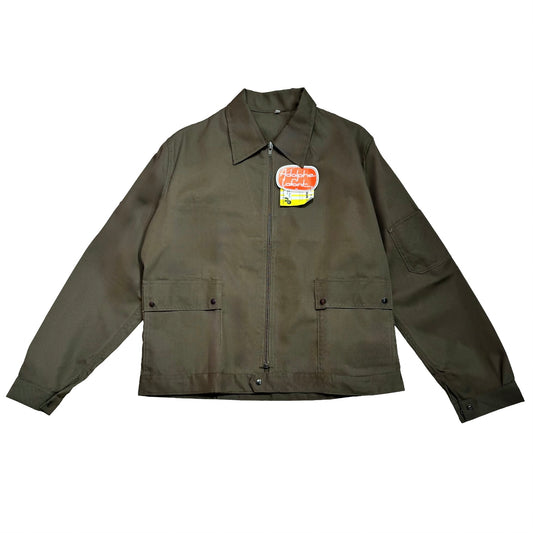 Veste marron à motif vichy jaune et oranges 3D