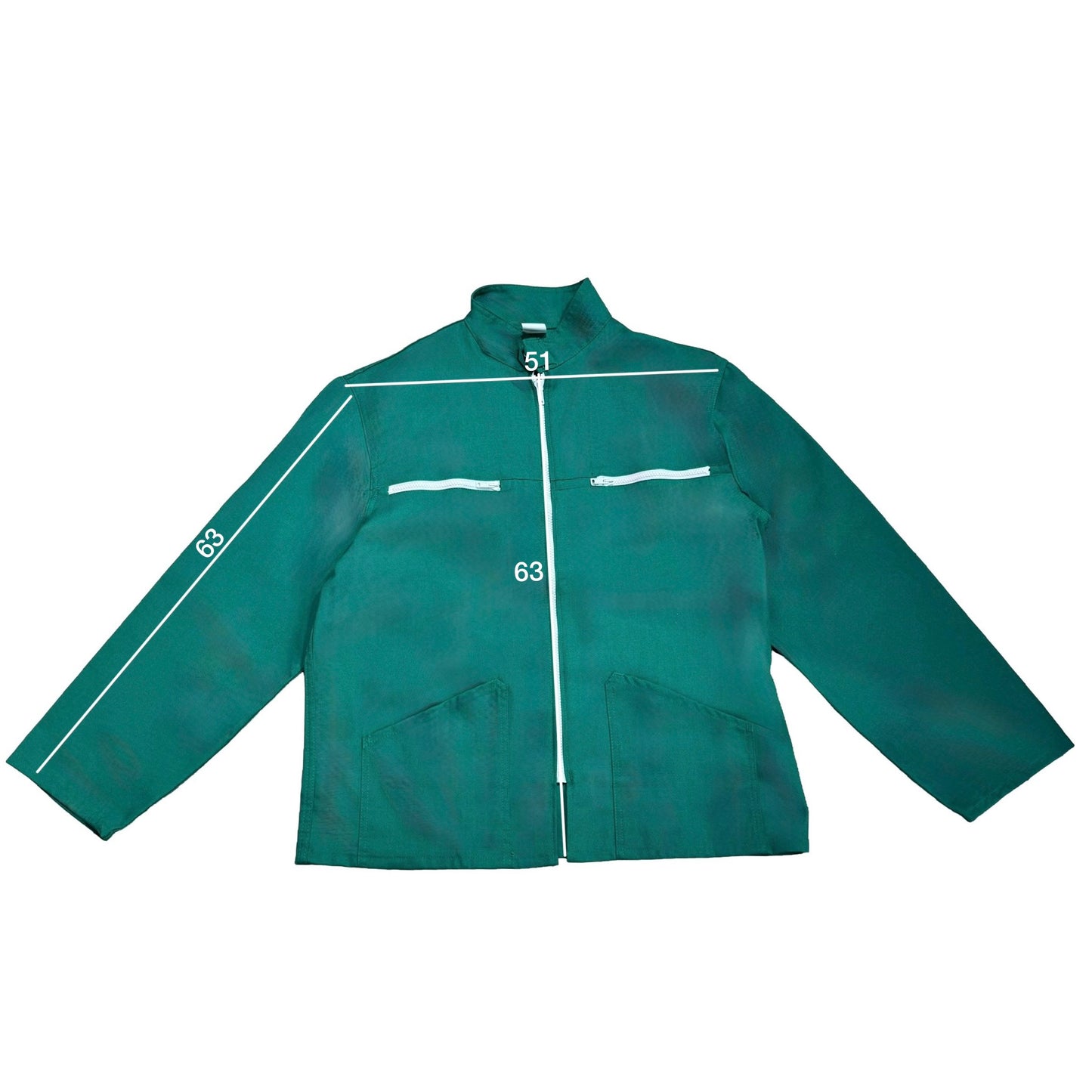 Veste verte à motif vichy rouge et citrons 3D