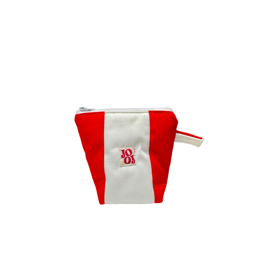 Pochass rayée rouge et blanc