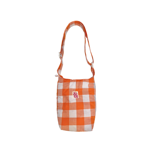 Mini boursass vichy orange