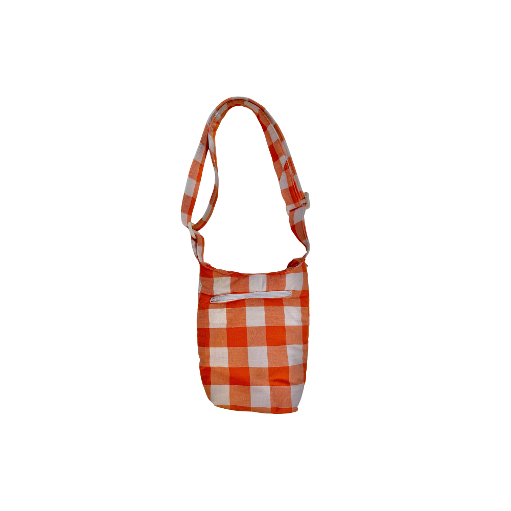 Mini boursass vichy orange