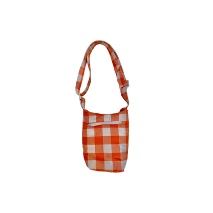 Mini boursass vichy orange