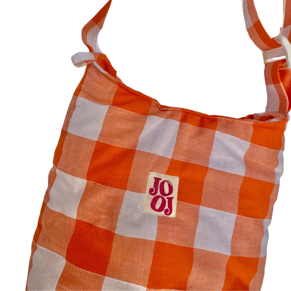 Mini boursass vichy orange