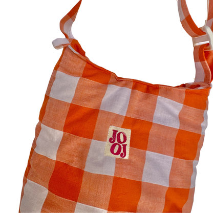 Mini boursass vichy orange
