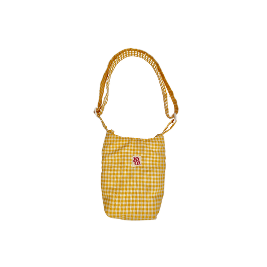 Mini boursass vichy jaune