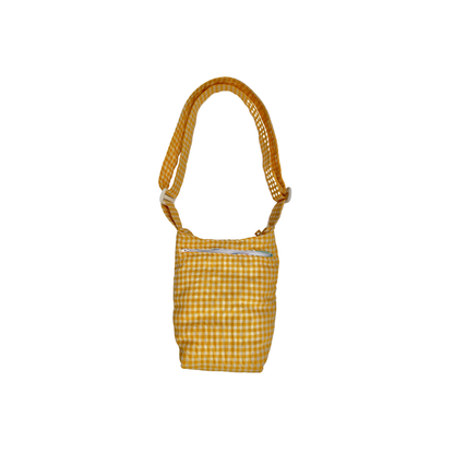 Mini boursass vichy jaune
