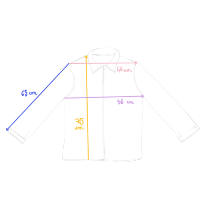 Veste de travail fleurie M / L