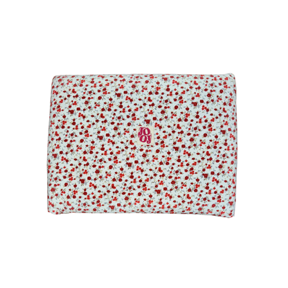 Pochette d'ordi à fleurs rouges 💌