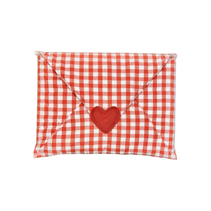 Pochette d'ordi vichy corail 💌