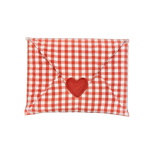 Pochette d'ordi vichy corail 💌