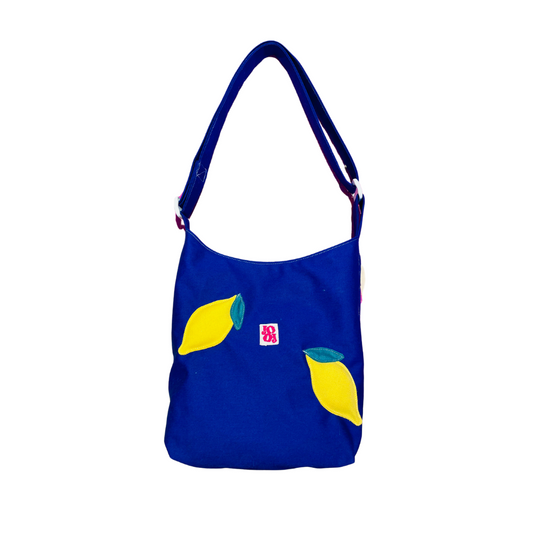 Boursass bleue à citron 3D