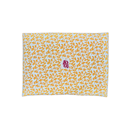 Pochette d'ordi à fleurs jaunes 💌