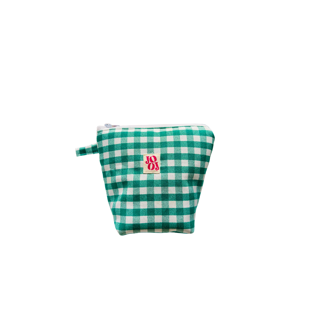 Pochass vichy vert à motif œuf au plat !