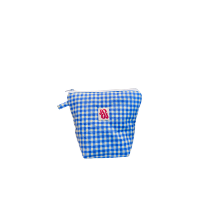 Pochass vichy bleu à motif piment !