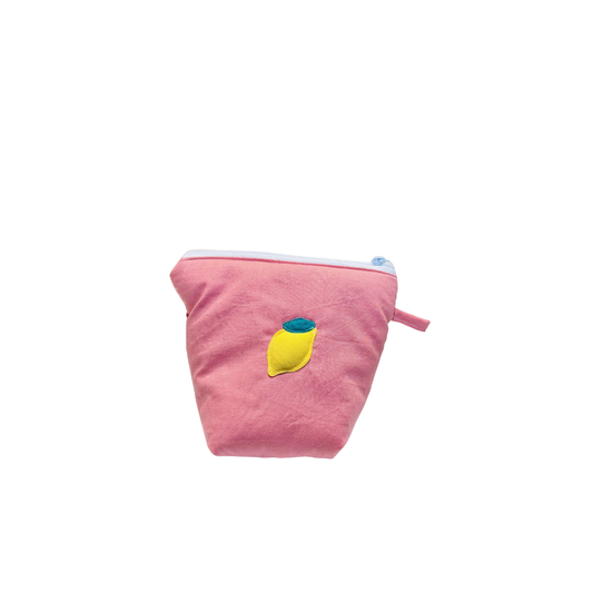 Pochass rose à motif citron !