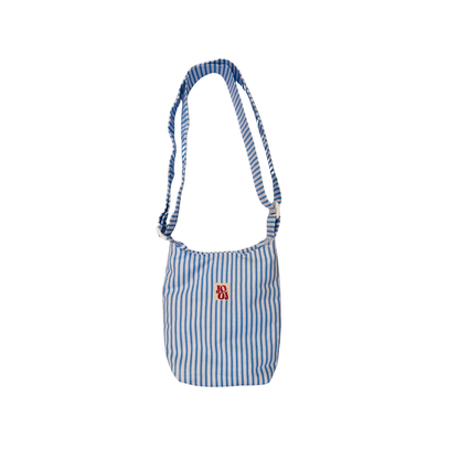 Mini boursass à rayures bleues