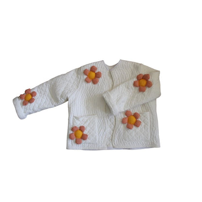 Veste à fleurs 3D