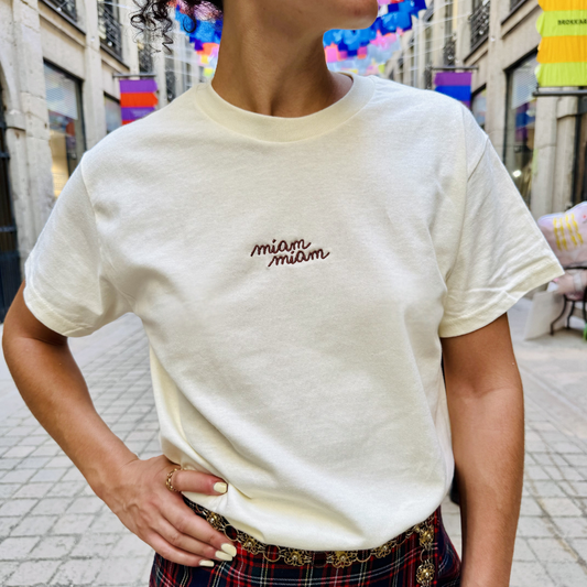 Tshirt miam-miam "brunch" unisexe