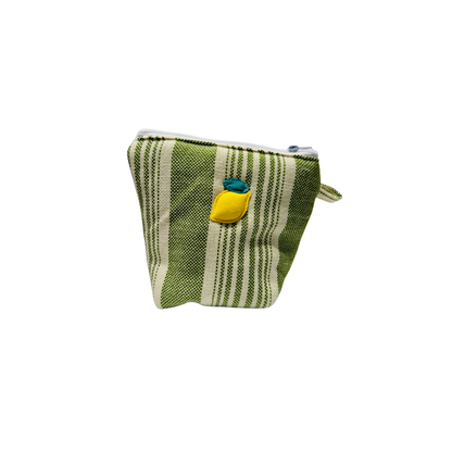 Pochass vert vichy à motif citron